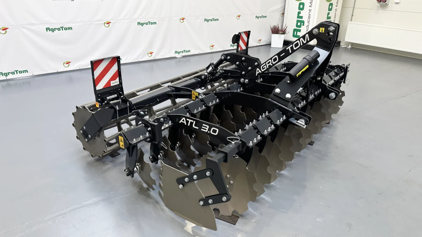 Brona talerzowa 3m wał rurowy