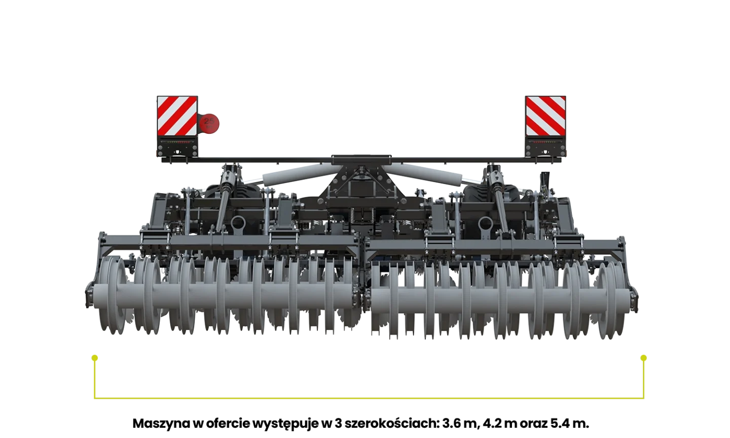 Kultywator w 3 szerokościach 3.6 m, 4.2 m oraz 5.4 m